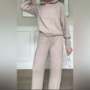 Cozy Cable Knit Sweater and Pants Set (runs small)